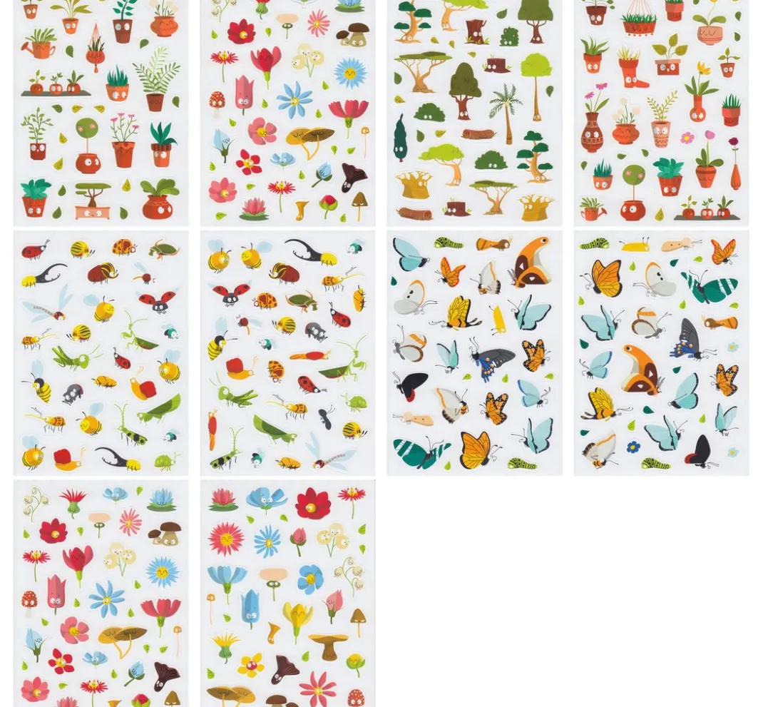 maildor Sticker & Klebebänder|Kartengestaltung>Sticker-Buch "Happy Nature" 674 Stück