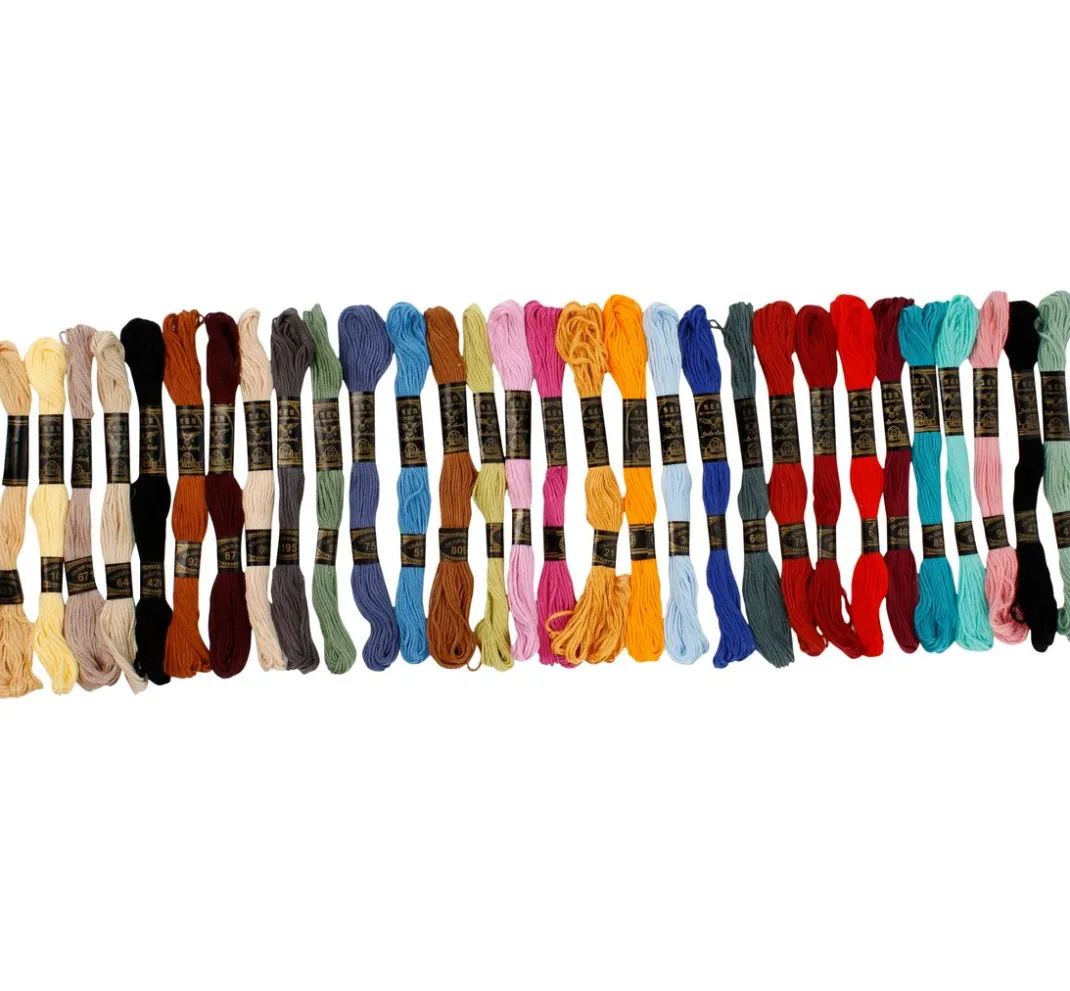 creativ company Sticken|Freundschaftsarmbänder>Stickgarnset "Sortierte Farben"