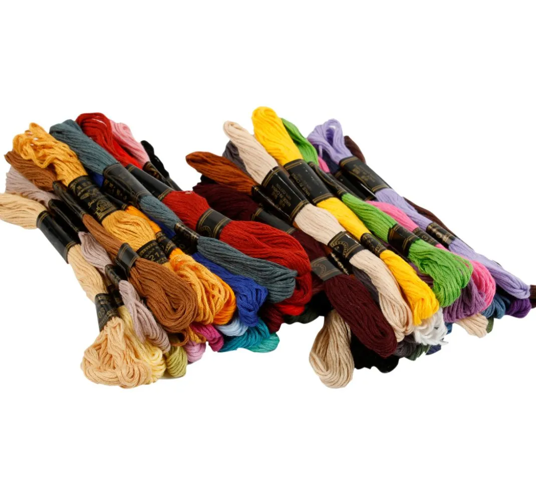 creativ company Sticken|Freundschaftsarmbänder>Stickgarnset "Sortierte Farben"