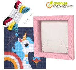 Kinder My Mandarine Handarbeit-Sets|Sticken>Stickset Pix' Gallery "Einhorn"