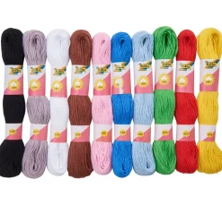 folia Freundschaftsarmbänder|Stickgarn>Sticktwist "Basic", 10 Döckchen à 40 m