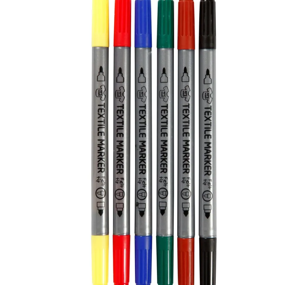 Kinder creativ company Stifte & Marker|Textil-Design>Stoffmalstifte "Standard-Farben"