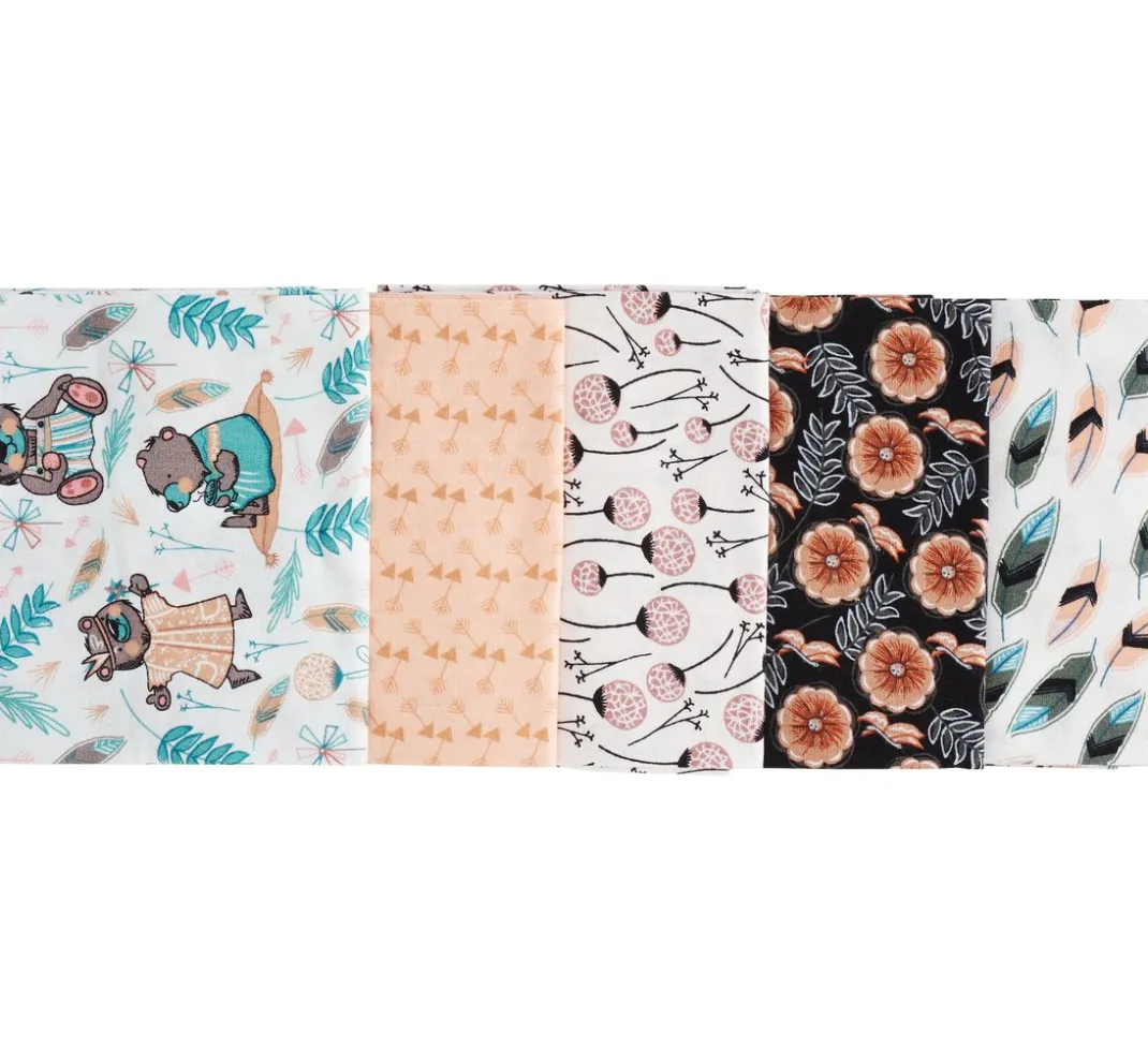Kinder stafil Patchworkstoffe|Kinderstoffe>Stoffpaket Patchy "Bärengarten"