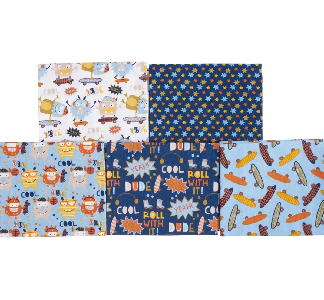 Kinder stafil Patchworkstoffe|Kinderstoffe>Stoffpaket Patchy "Monsterkerle"