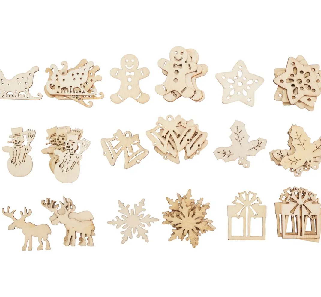 creativ company Dekoelemente|Scrapbooking>Streuteile "Weihnachtsmotive"