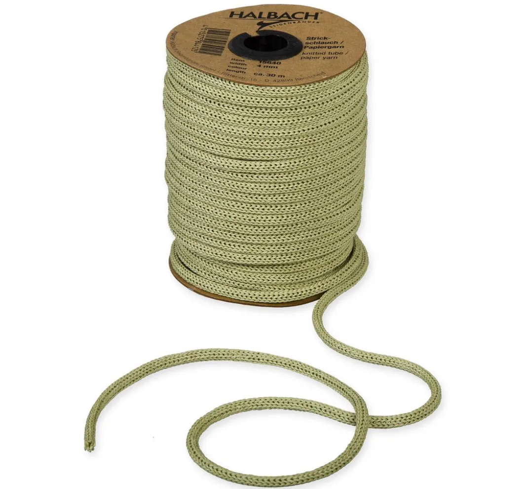 Kinder HALBACH Marionetten & Figuren|Kordel>Strickschlauch aus Papiergarn, 30m