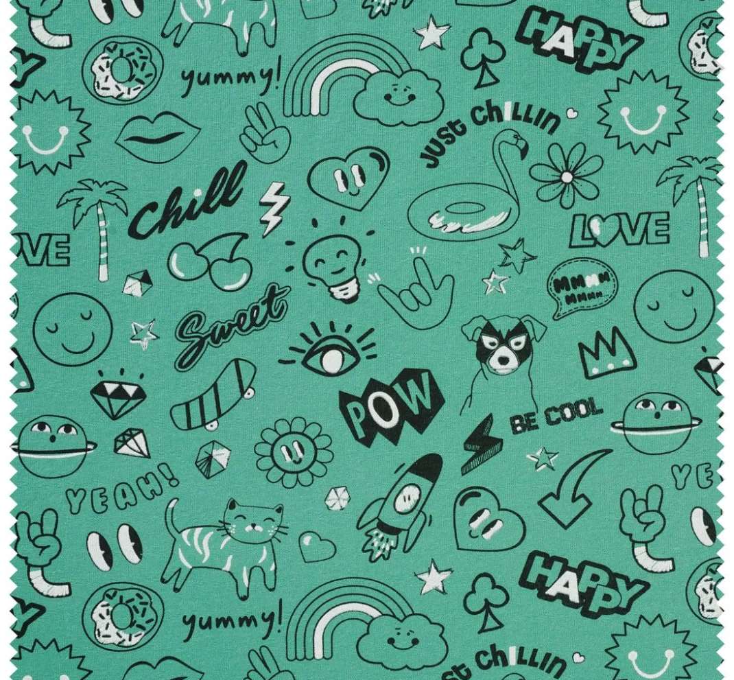 Kinder VBS Marktplatz Sweatstoff|Kinderstoffe>Sweat-Stoff "Be Cool"