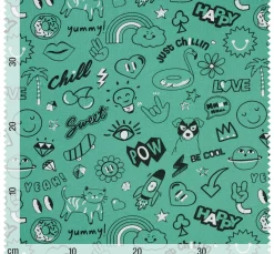 Kinder VBS Marktplatz Sweatstoff|Kinderstoffe>Sweat-Stoff "Be Cool"