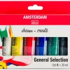 AMSTERDAM Künstlerfarbe>Talens Acrylfarben-Set "General Selection 6"