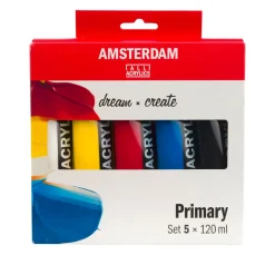 AMSTERDAM Künstlerfarbe>Talens Acrylfarben-Set "Primärfarben"