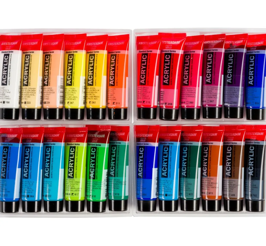 AMSTERDAM Künstlerfarbe>Talens Acrylfarben-Set "General Selection 24"