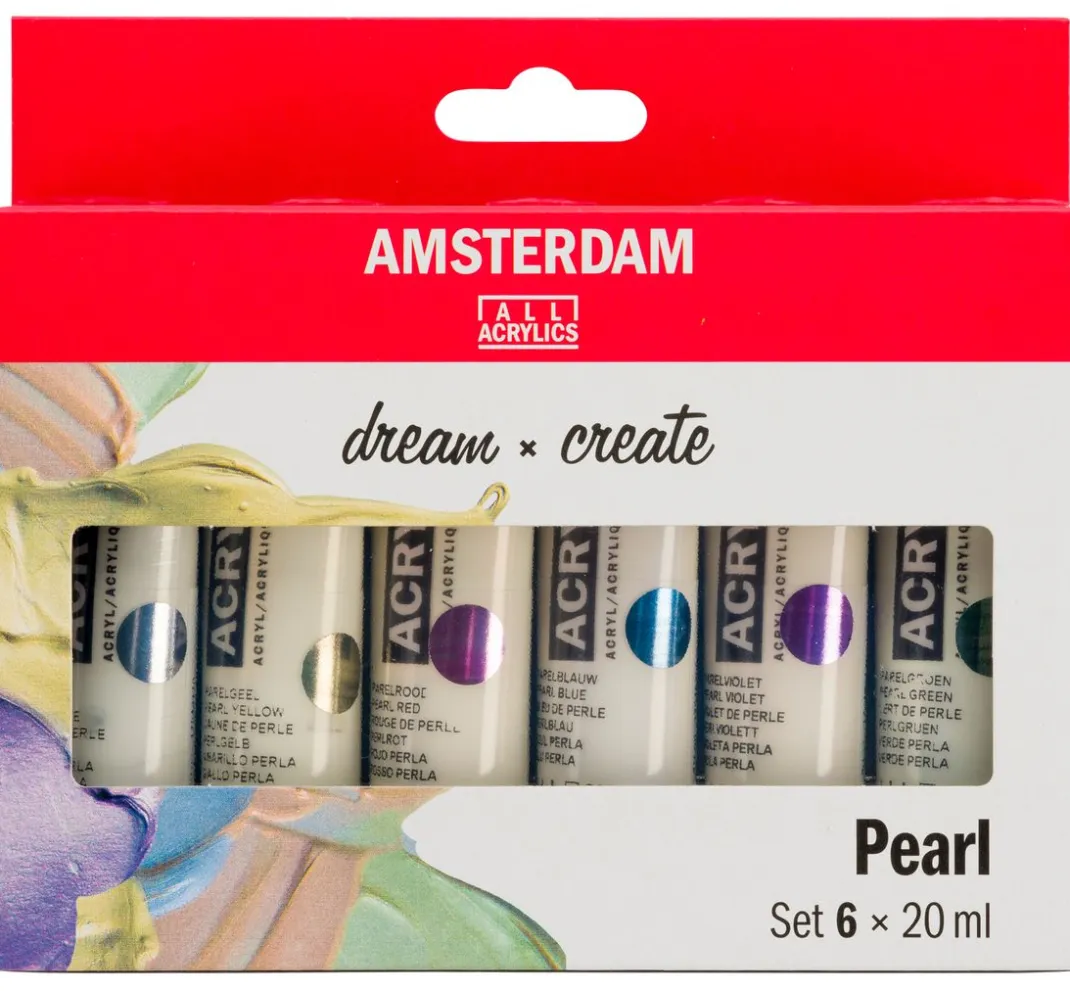 AMSTERDAM Künstlerfarbe>Talens Acrylfarben-Set "Pearlescent"