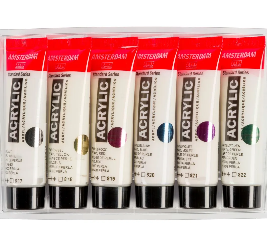 AMSTERDAM Künstlerfarbe>Talens Acrylfarben-Set "Pearlescent"
