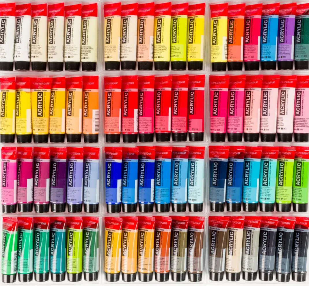 AMSTERDAM Künstlerfarbe>Talens Acrylfarben-Set "All in", 72 x 20 ml