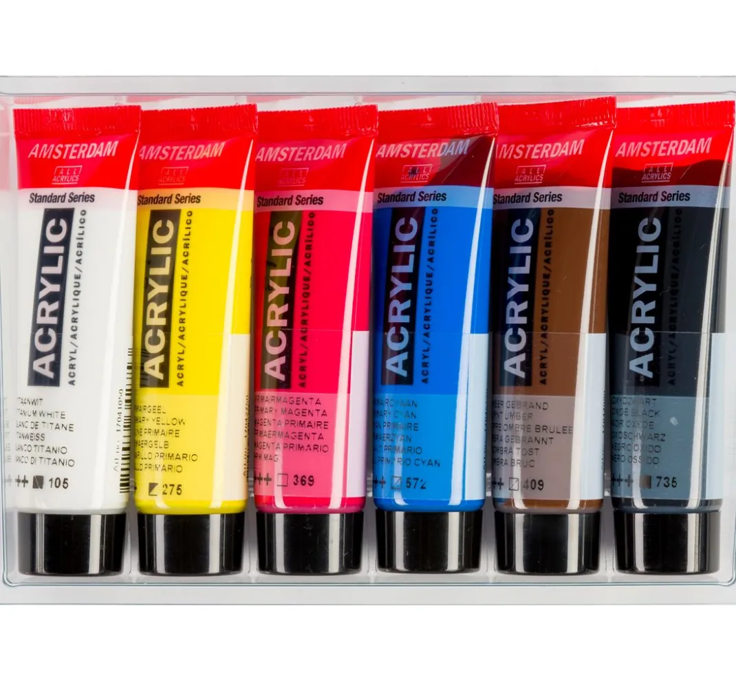 AMSTERDAM Künstlerfarbe>Talens Acrylfarben-Set "Primär"