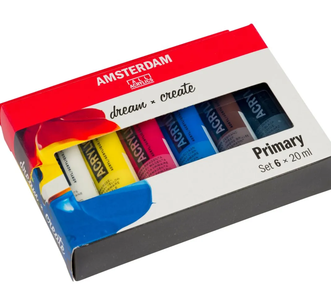 AMSTERDAM Künstlerfarbe>Talens Acrylfarben-Set "Primär"