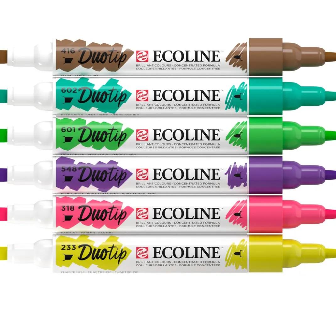 Talens Aquarell|Stifte>Ecoline Duotip "Botanik-Set"