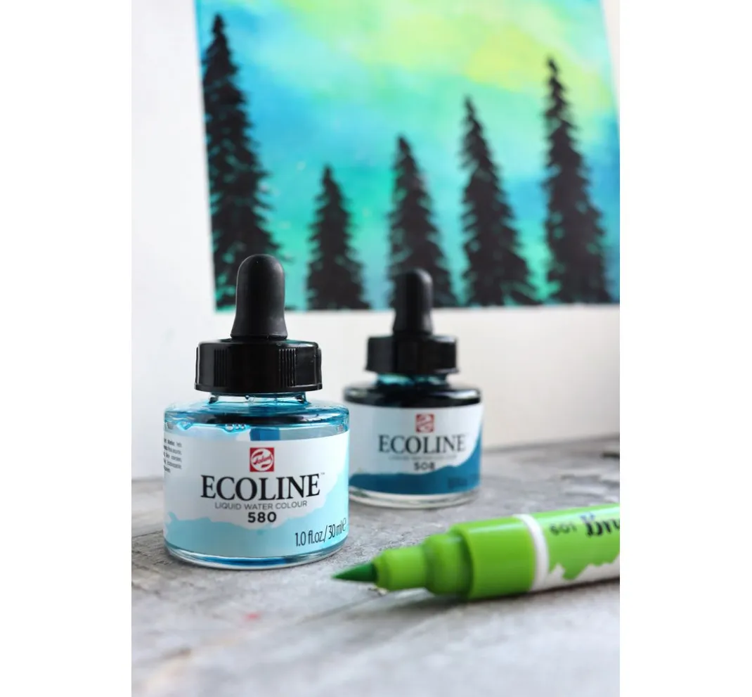 Talens Aquarell|Stifte>Ecoline Duotip "Botanik-Set"