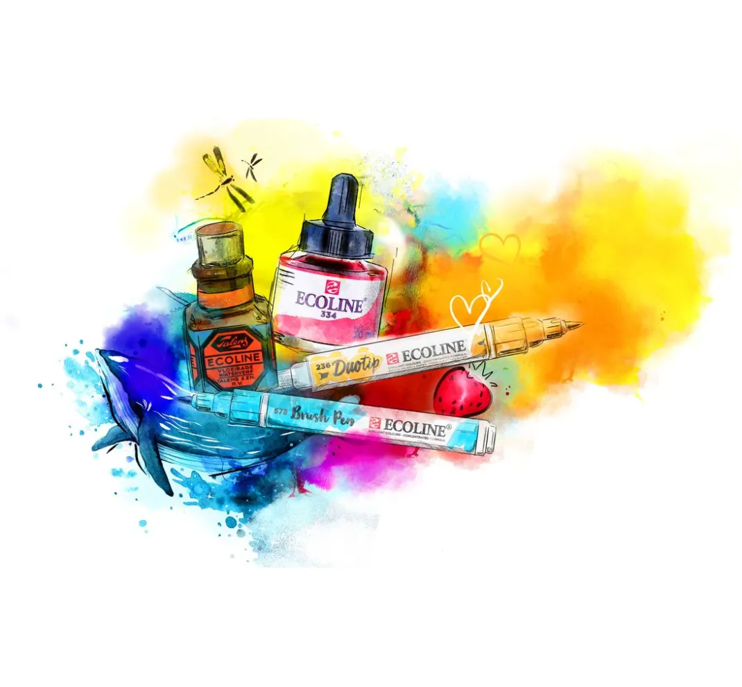 Talens Aquarell|Stifte>Ecoline Duotip "Botanik-Set"
