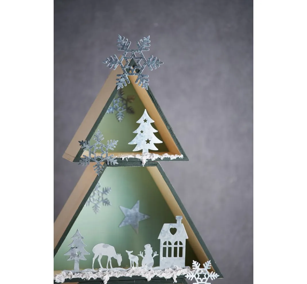 Kinder Rico Design Holz|Serviettentechnik>Tannenbaum Holzboxen-Set