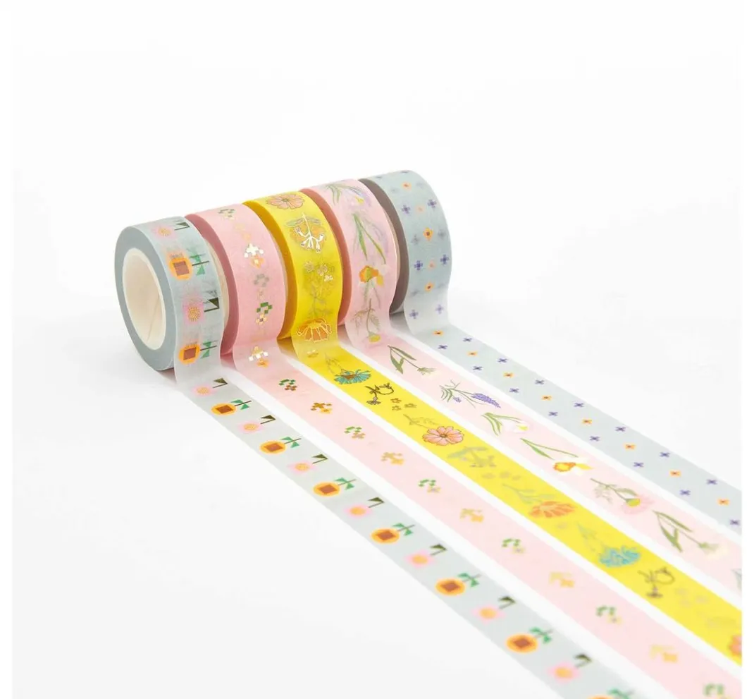 Rico Design Masking Tape|Sticker & Klebebänder>Tape-Set "Floral"