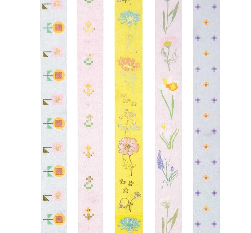 Rico Design Masking Tape|Sticker & Klebebänder>Tape-Set "Floral"