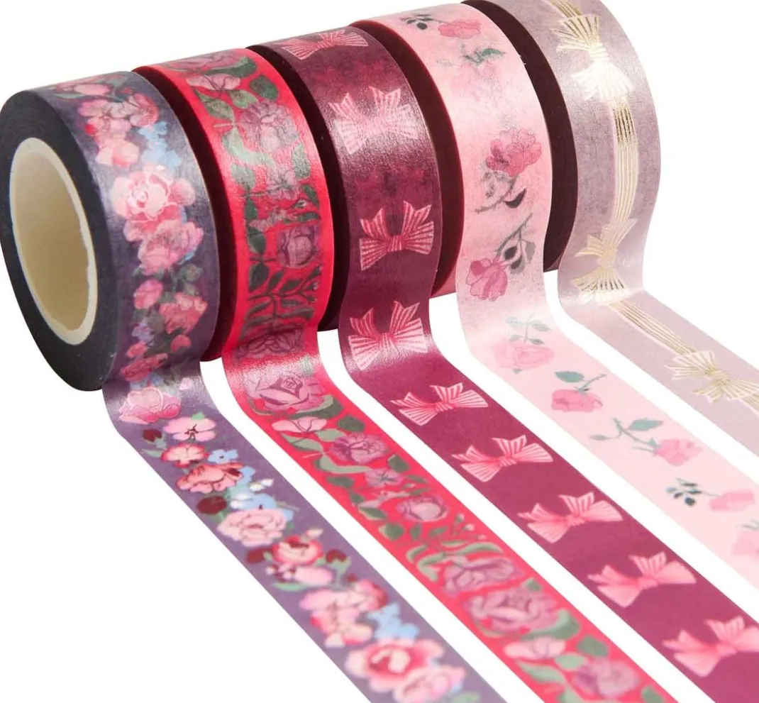 Rico Design Masking Tape|Sticker & Klebebänder>Tape-Set "La Vie En Rose"