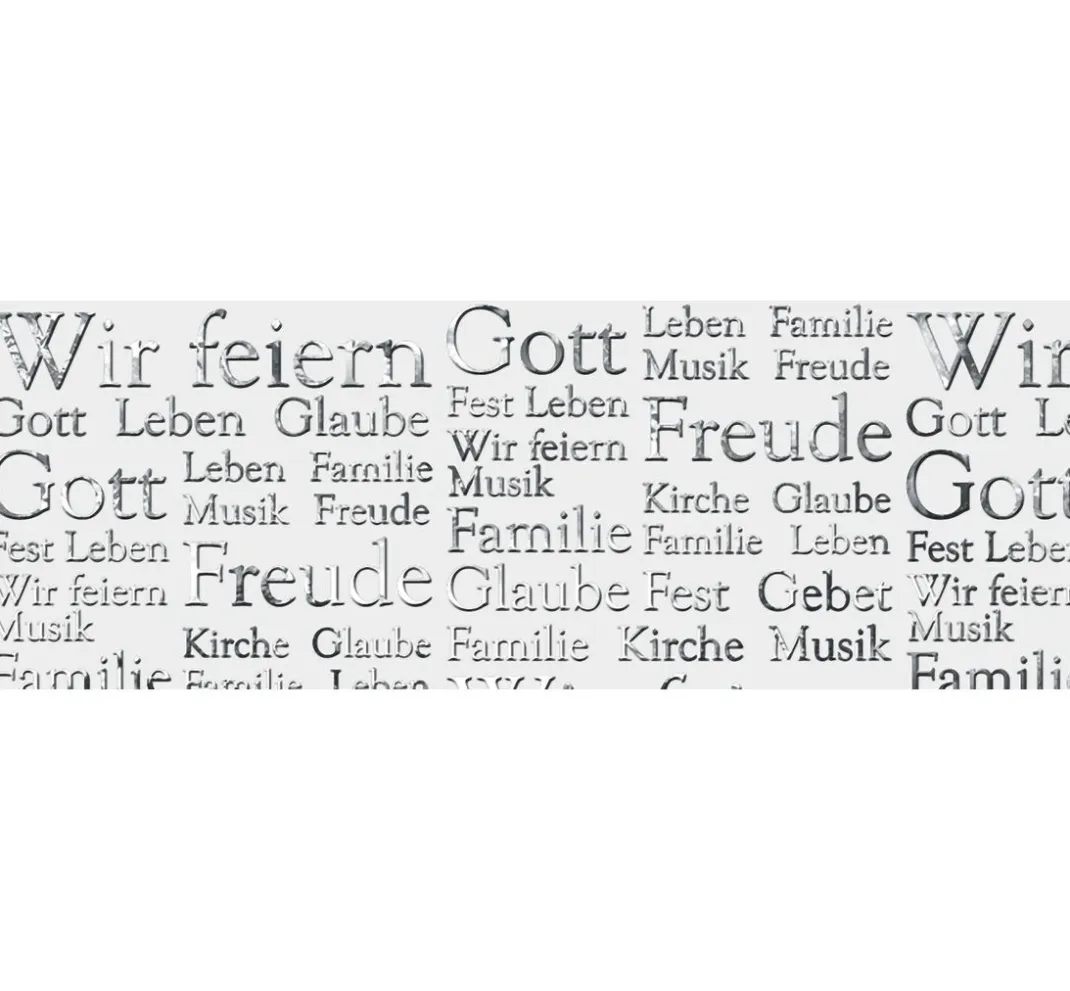 URSUS Transparentpapier|Kartengestaltung>Transparentpapier "Silver Style Words"