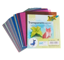 folia Falt- & Origamipapier|Origami & Papier Falten>Transparentpapier-Faltblätter "10 x 10 cm", 500 Blatt