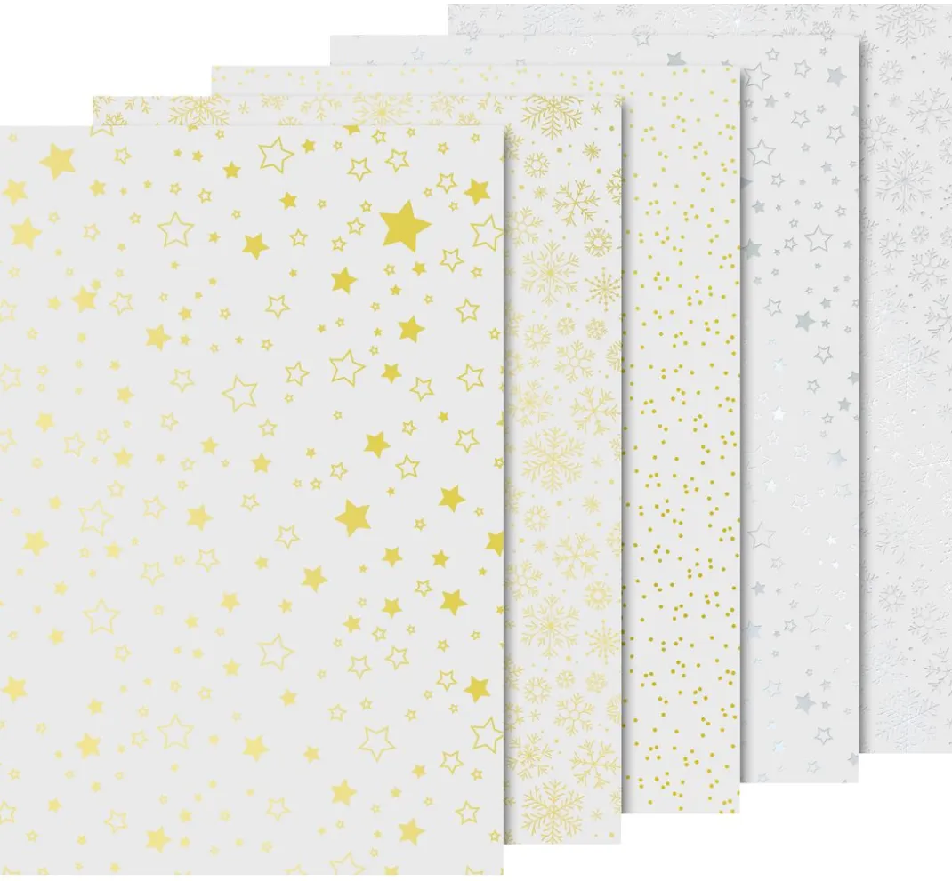 Heyda Transparentpapier>Transparentpapier-Set "Weihnachten" Gold/Silber