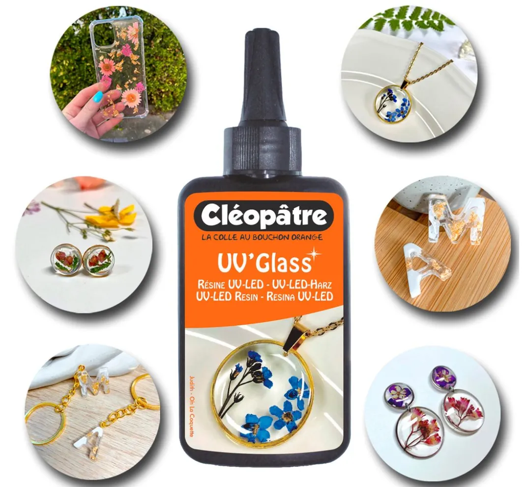 Cléopâtre Schmuck Gießen|Modelliermassen>UV-Gießharz " Resin UV'Glass"