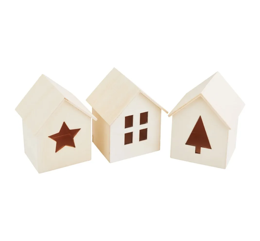 VBS Adventskalender|Holz, Mdf & Pappmaché>Adventskalender "Häuser-Pyramide"
