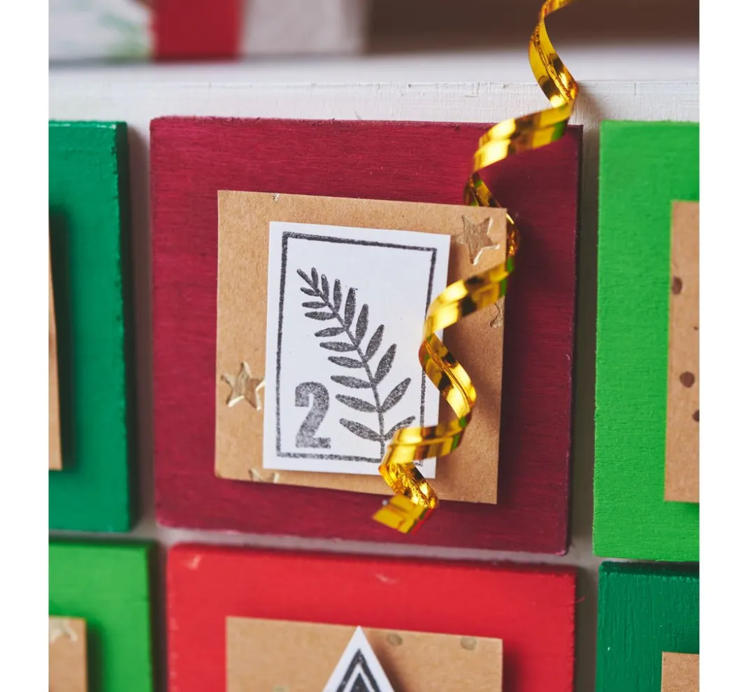 VBS Adventskalender|Serviettentechnik>Adventskalender "Rentier mit Schlitten"