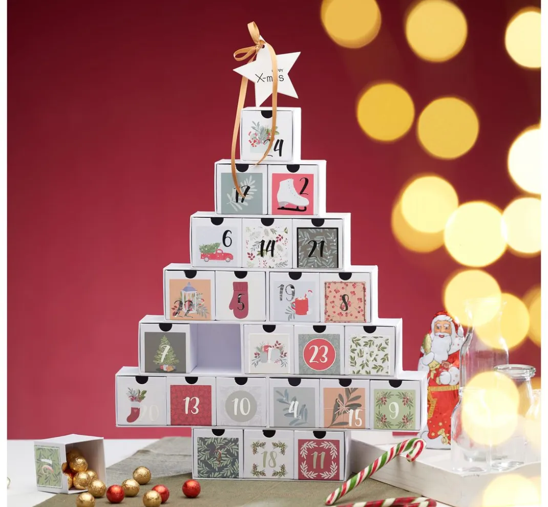 VBS Adventskalender|Holz, Mdf & Pappmaché>Adventskalender "Tannenbaum"