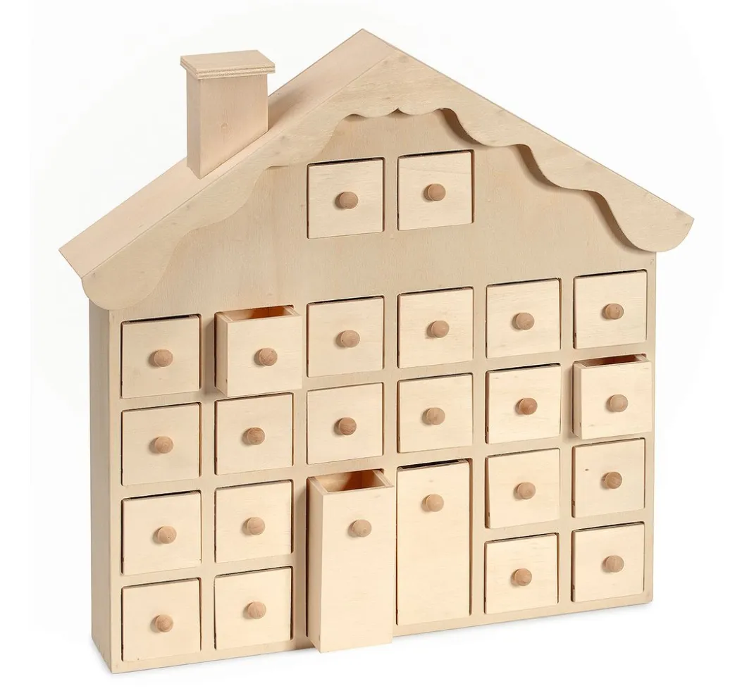 VBS Adventskalender|Serviettentechnik>Adventskalender "Weihnachtshaus"