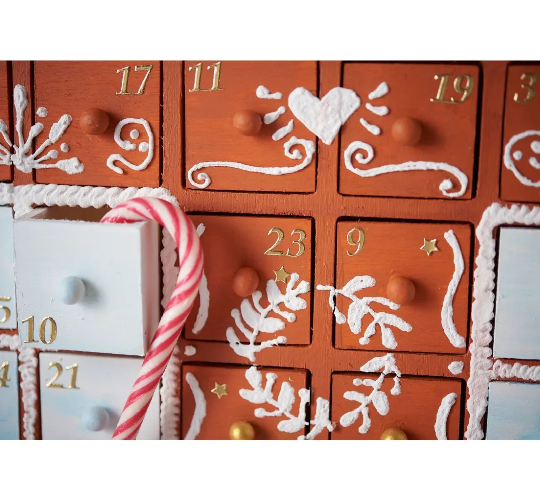 VBS Adventskalender|Serviettentechnik>Adventskalender "Weihnachtshaus"