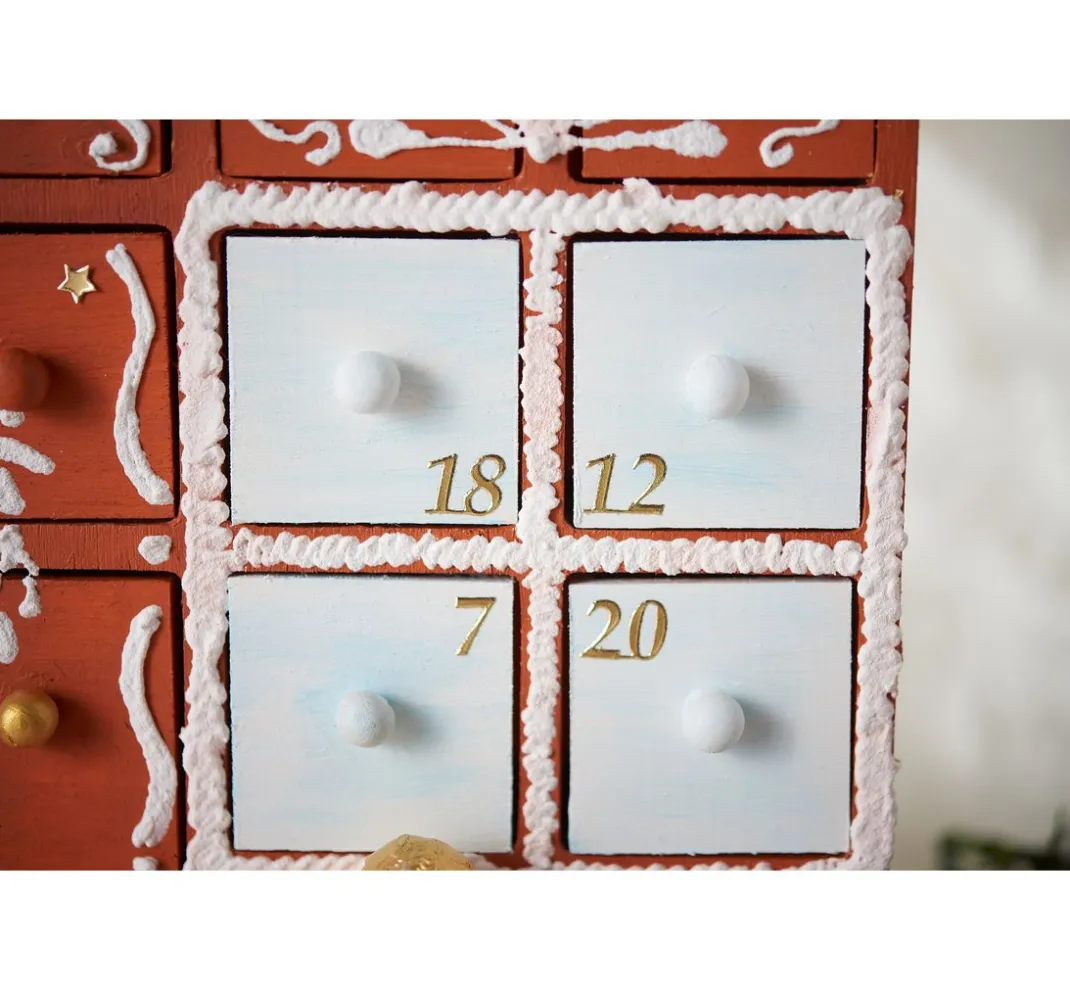 VBS Adventskalender|Serviettentechnik>Adventskalender "Weihnachtshaus"