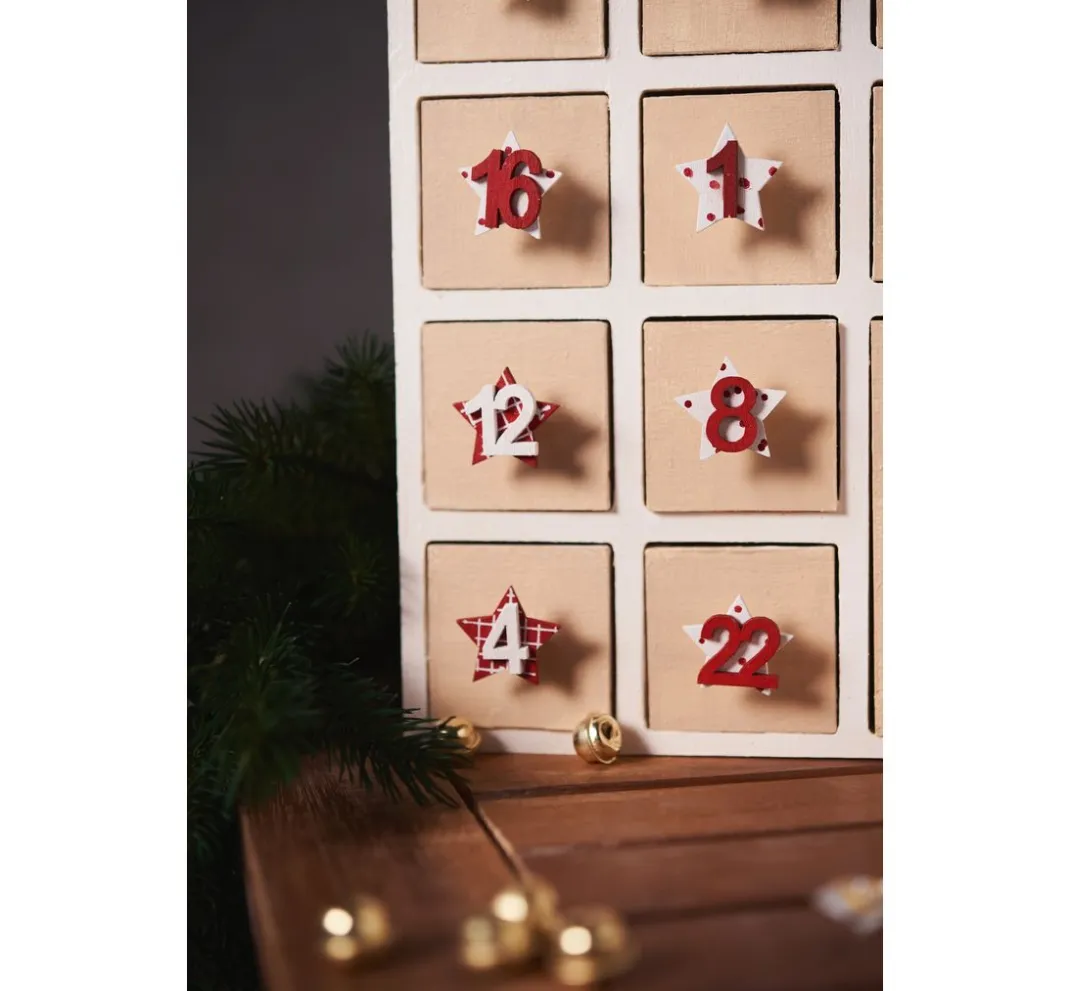 VBS Adventskalender|Serviettentechnik>Adventskalender "Weihnachtshaus"