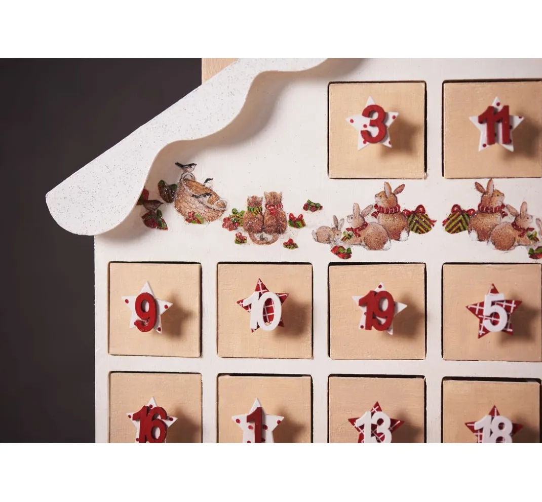 VBS Adventskalender|Serviettentechnik>Adventskalender "Weihnachtshaus"