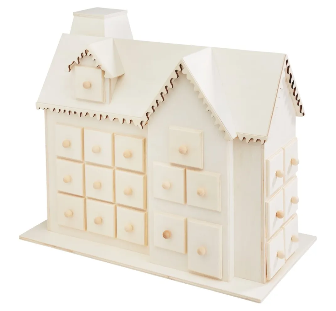 VBS Adventskalender|Holz, Mdf & Pappmaché>Adventskalender-Haus "Villa Ruprecht"