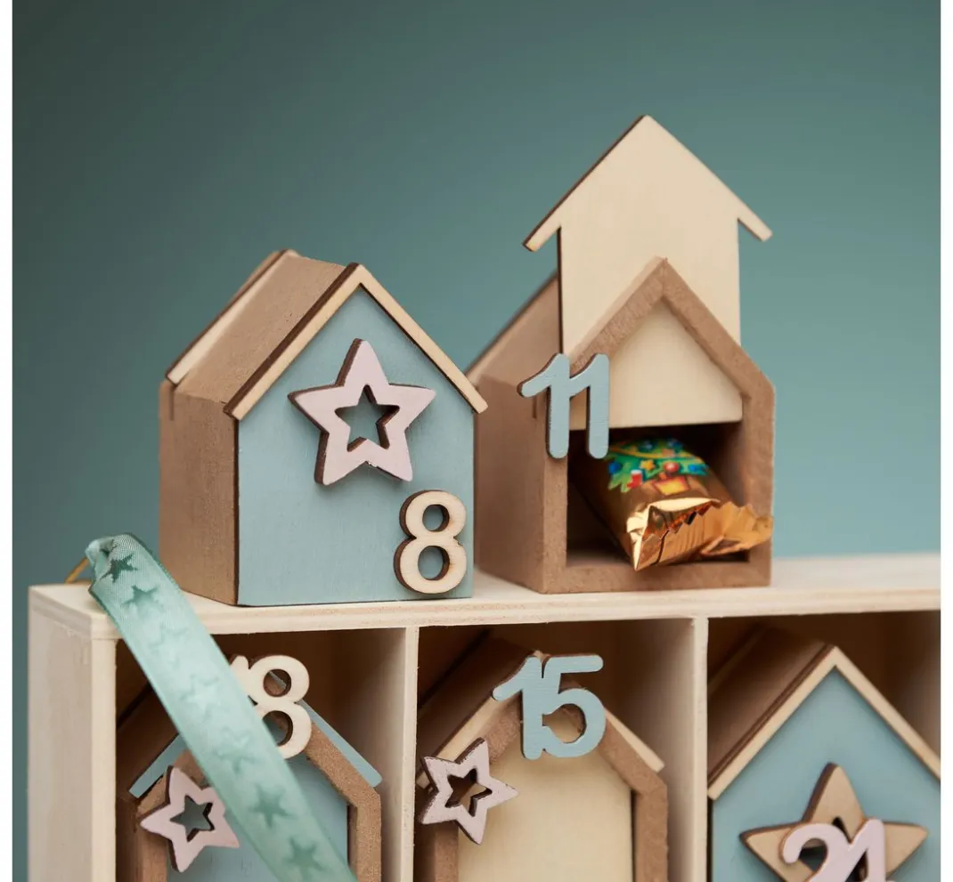 VBS Adventskalender|Holz, Mdf & Pappmaché>Adventskalender-Häuser