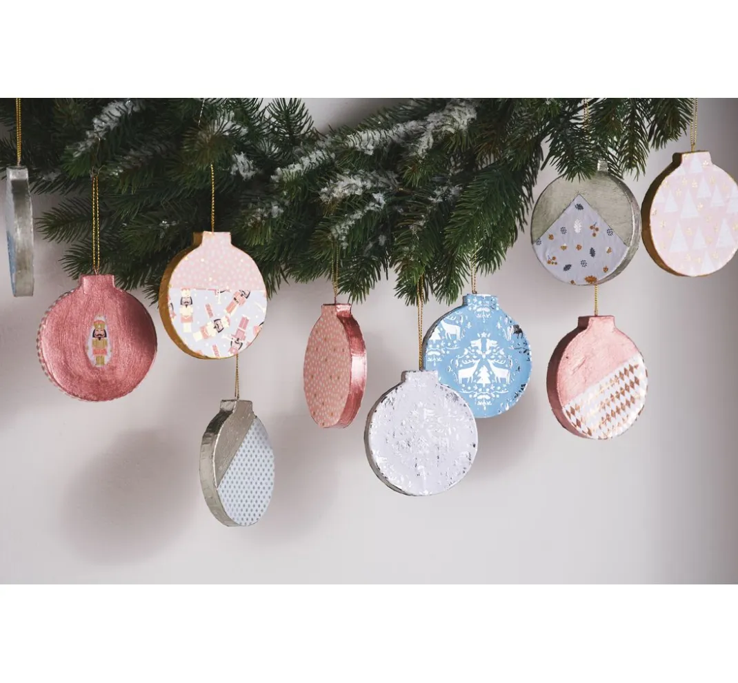 VBS Décopatch|Anhänger>Anhänger "Weihnachtskugeln", flach