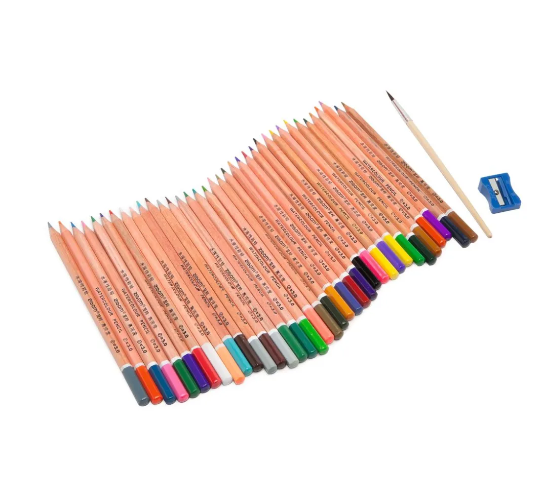 VBS Aquarell|Künstlerfarbe>Aquarellstifte, 36 Farben, in Metallbox