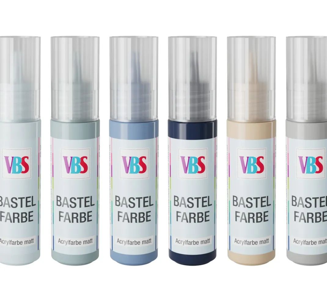 Kinder VBS Bastelfarbe|Farbsets>Bastelfarben-Set "Blue Nature"