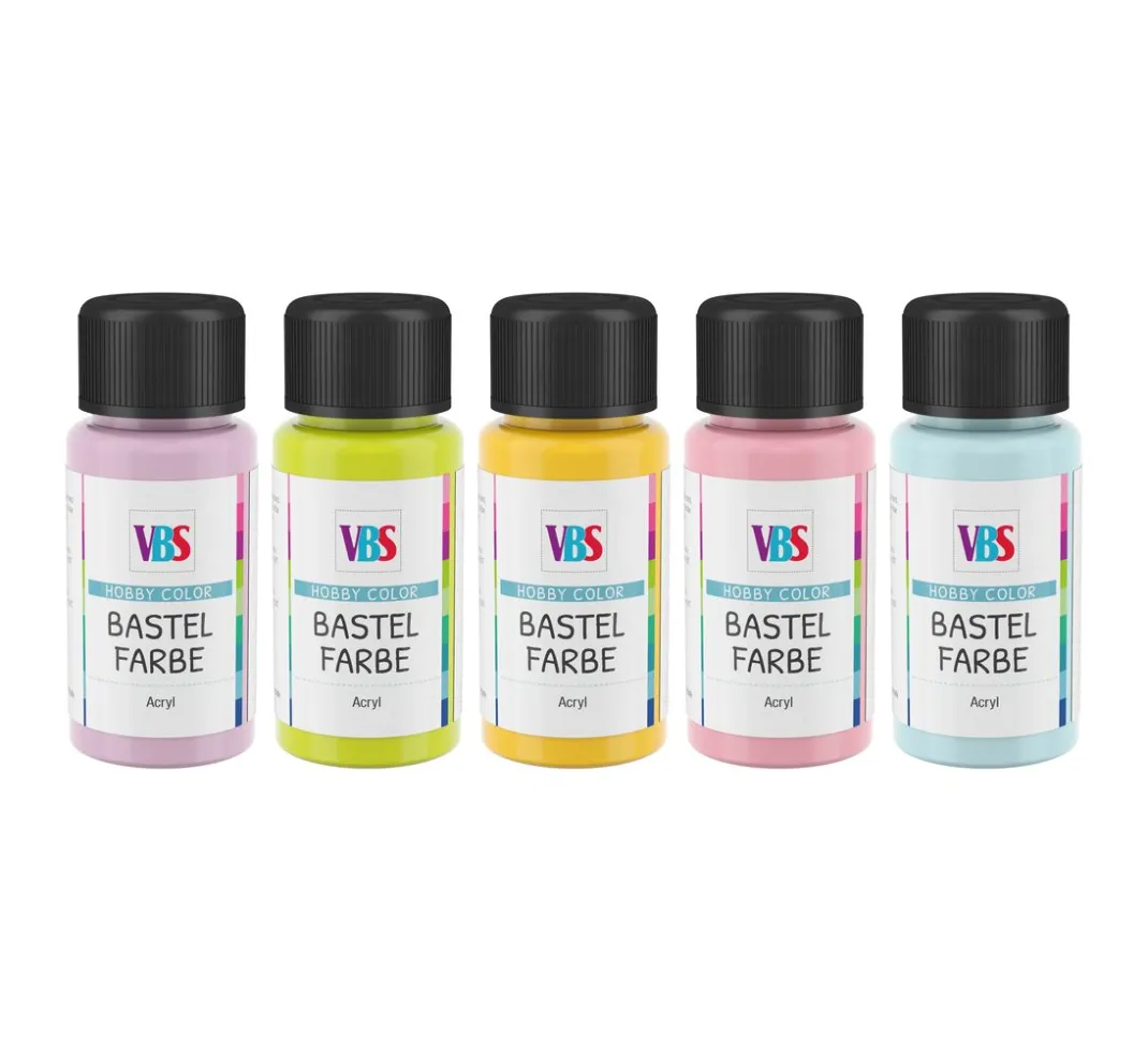 VBS Farbsets|Bastelfarbe>Bastelfarben-Set "Bonbon"