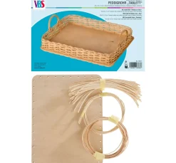 VBS Peddigrohr Flechten>Bastelset Peddigrohr "Tablett"
