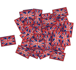 VBS XXL Applikationen & Labels|Textil-Design>VBS Bügelapplikationen "Union Jack", 50 Stück