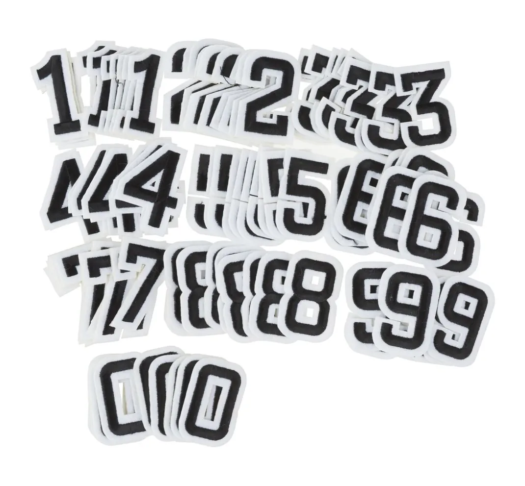 VBS XXL Textil-Design|Applikationen & Labels>VBS Bügelapplikationen "Zahlen", 100 Stück