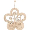 VBS Anhänger|Holz, Mdf & Pappmaché>Blumen-Anhänger / Fensterdeko "Vogel am Gartenzaun"