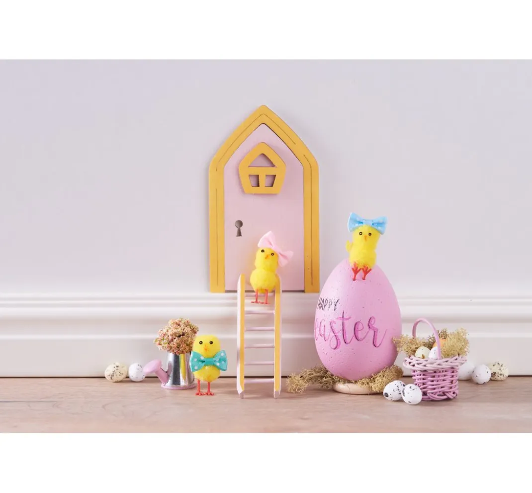Kinder VBS Chenilledraht|Dekofiguren & -Objekte>Chenille Küken "Höhe 4 cm", 18 Stück